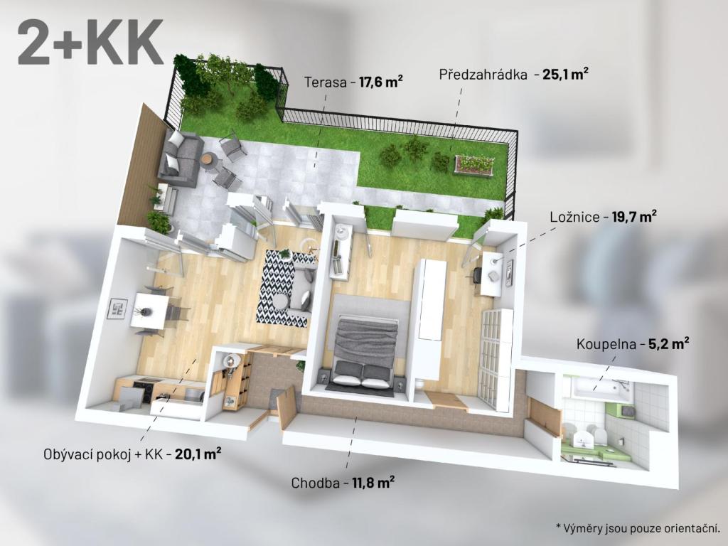 Prodej bytu 2+kk 101 m2