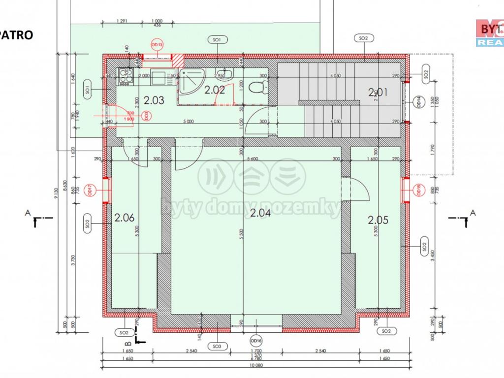 Pronajem bytu 2+kk 58 m2