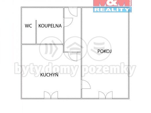 Pronajem bytu 2+kk 40 m2