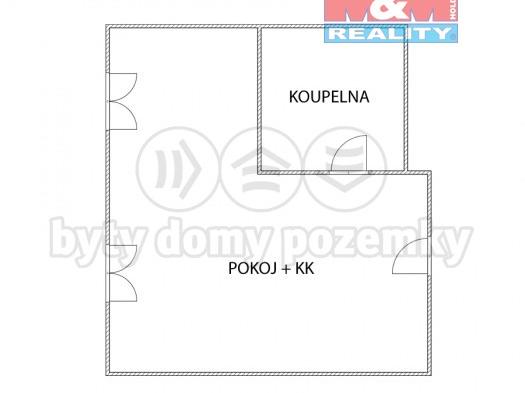 Pronajem bytu 1+kk 27 m2