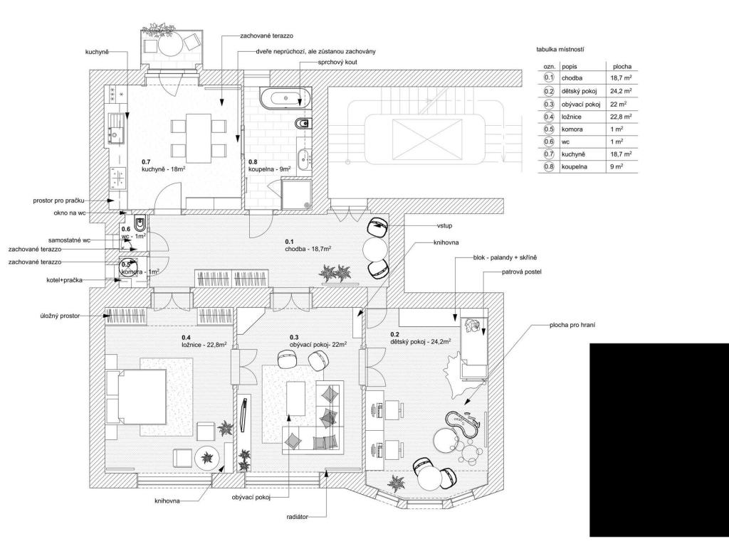 Pronájem bytu 3+1 120 m2