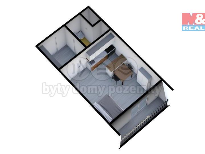 Pronajem bytu 1+kk 31 m2
