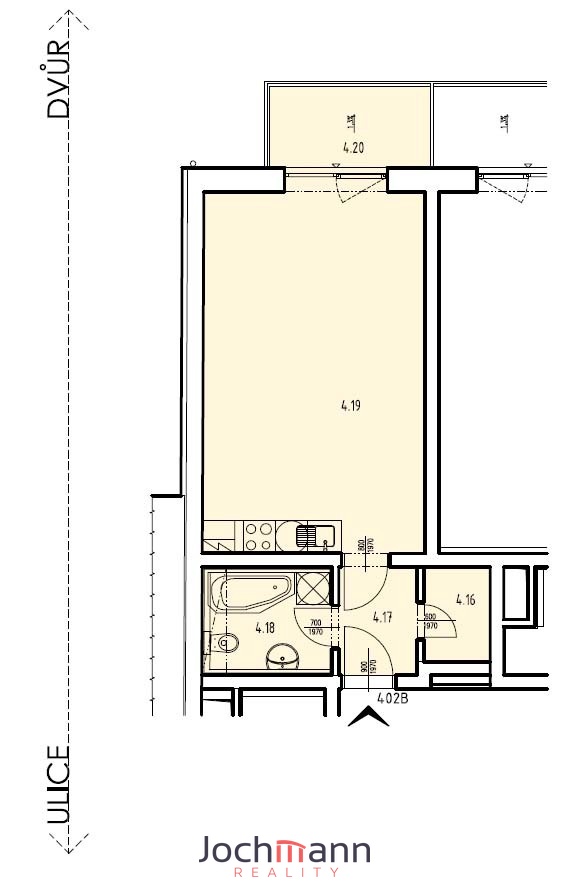 Pronájem bytu 1+kk 43 m2, České Budějovice – náhled fotky 8