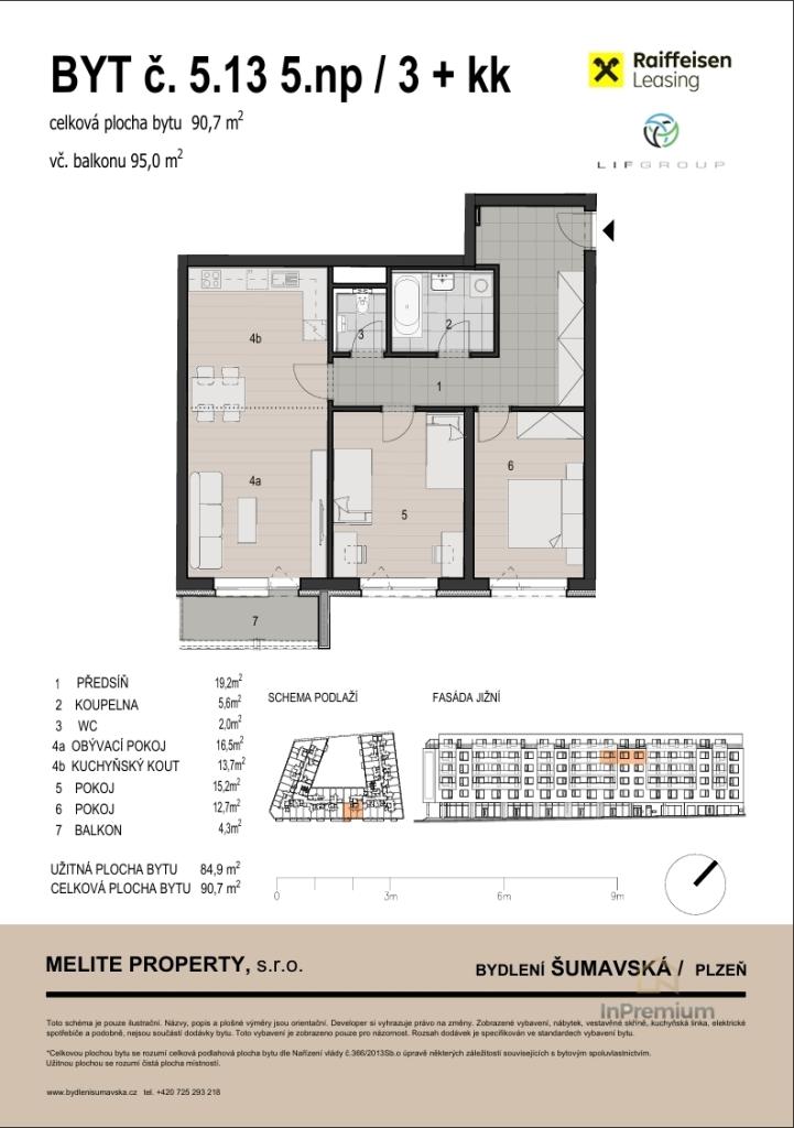 Prodej bytu 3+kk 90 m2
