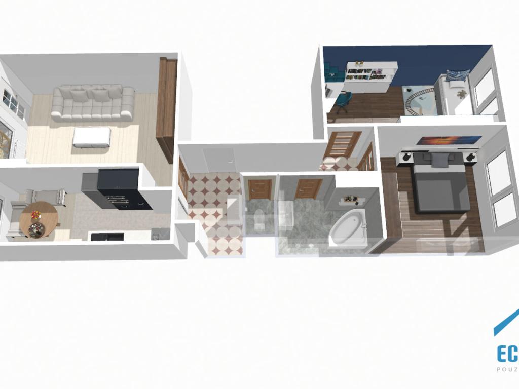 Pronájem bytu 3+1 76 m2