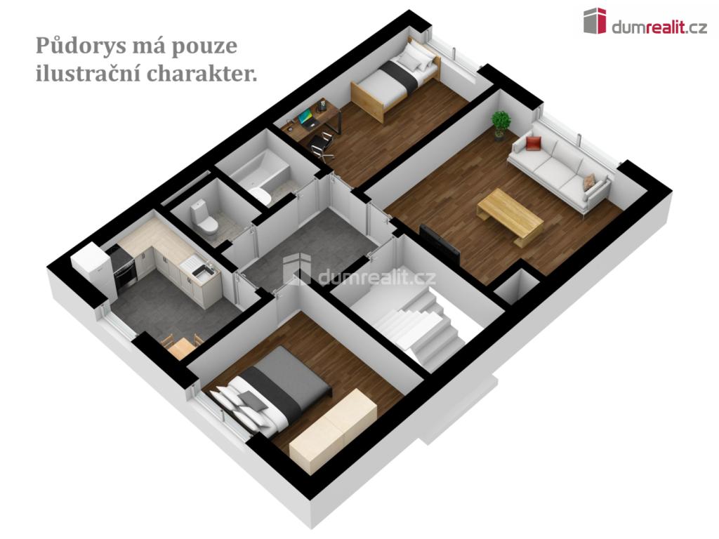 Pronájem bytu 3+1 60 m2