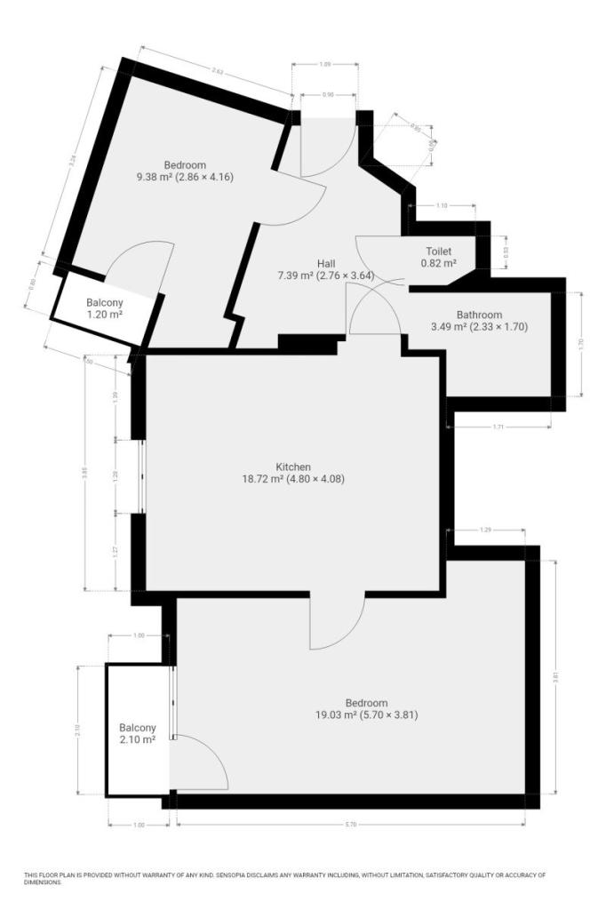 Pronájem bytu 3+kk 58 m2