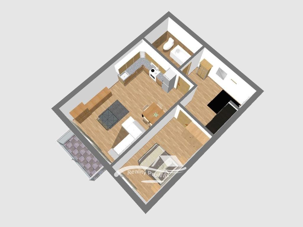 Pronájem bytu 2+kk 60 m2
