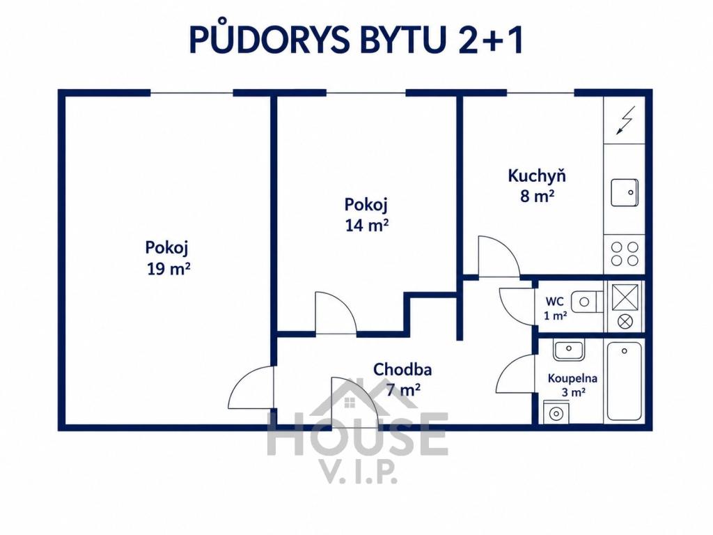 Prodej bytu 2+1 52 m2, Praha – náhled fotky 12