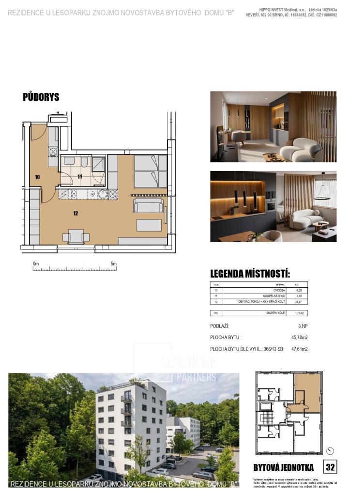 Prodej bytu 1+kk 48 m2