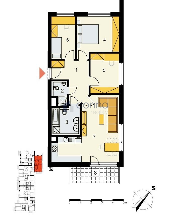 Pronájem bytu 4+kk 85 m2