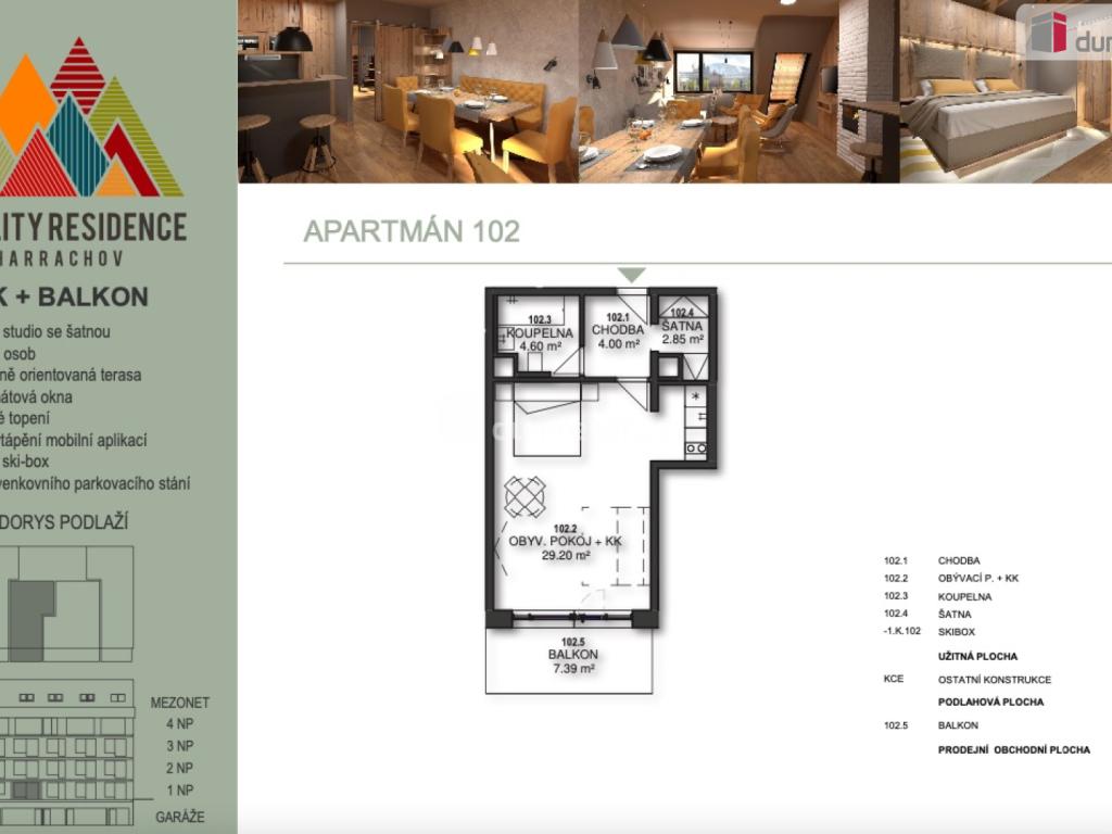 Pronájem bytu 1+1 43 m2