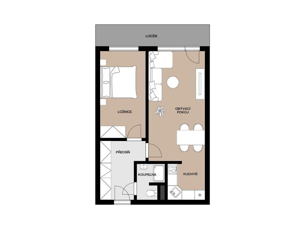 Prodej bytu 2+kk 47 m2