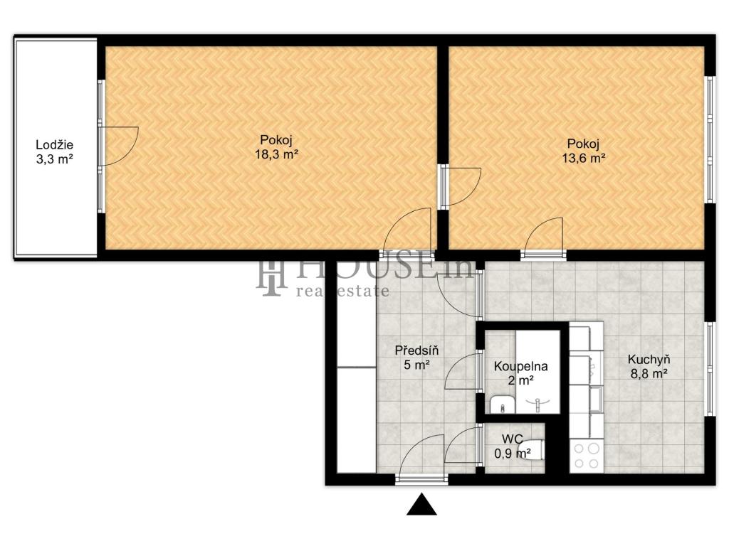 Prodej bytu 2+1 49 m² - Widok 4