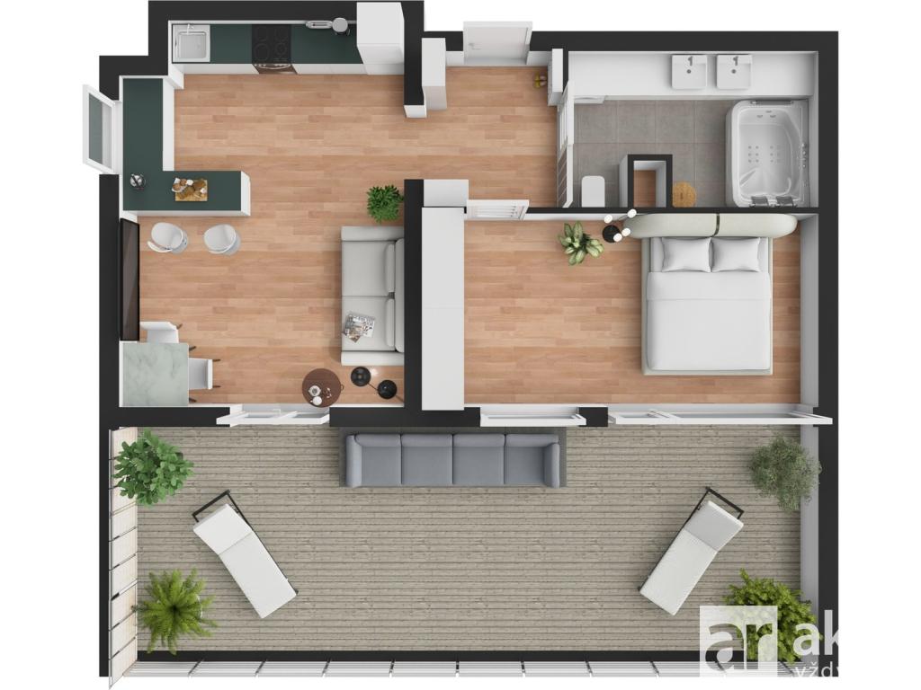 Prodej bytu 2+kk 54 m2, Praha – náhled fotky 30
