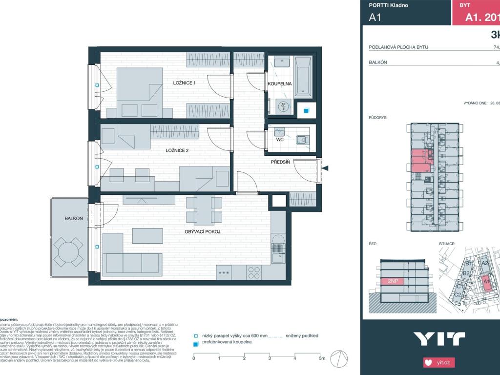 Prodej bytu 3+kk 79 m2