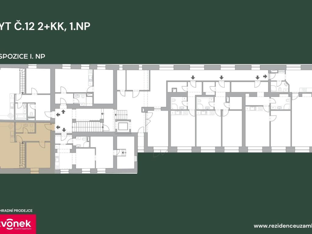 Prodej bytu 2+kk 59 m2