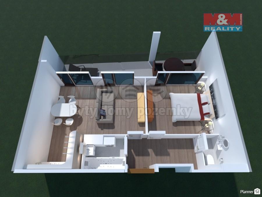 Pronajem bytu 2+kk 56 m2