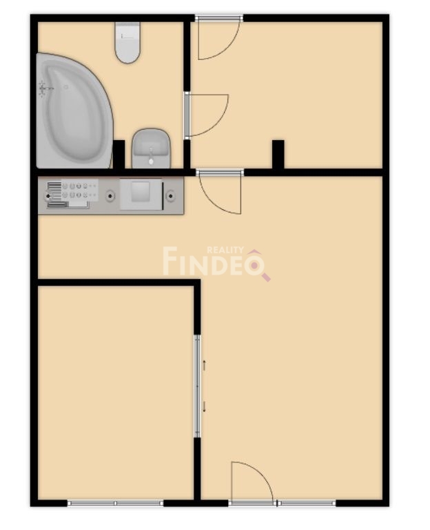 Pronájem bytu 2+kk 42 m2