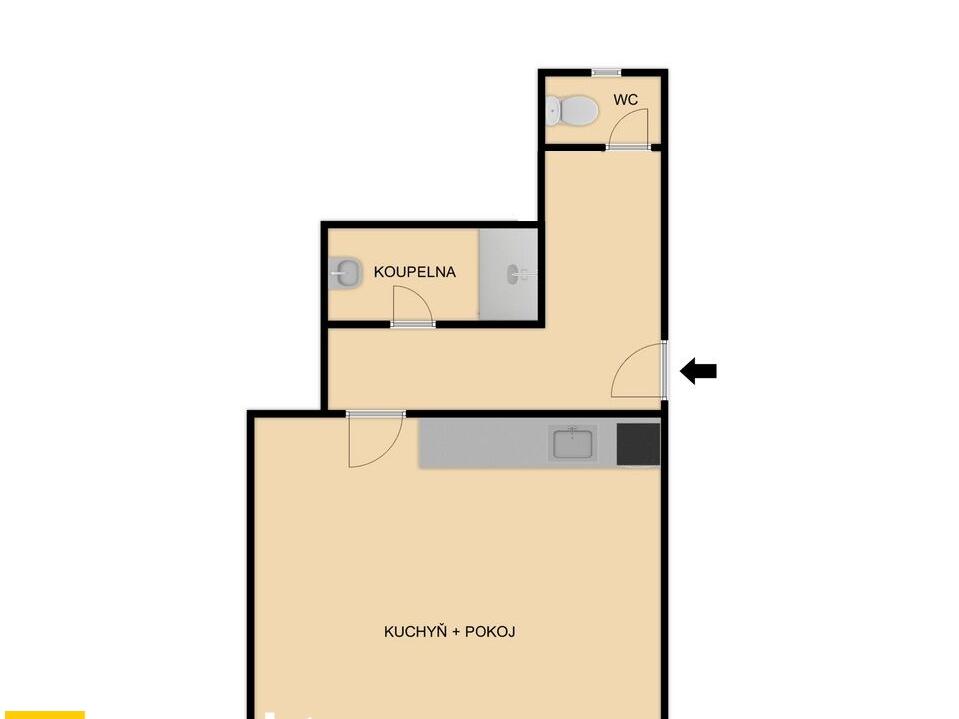 Prodej bytu 1+kk 37 m2