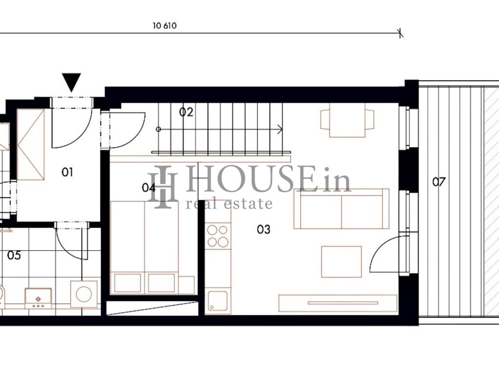 Pronájem bytu 2+kk 46 m2