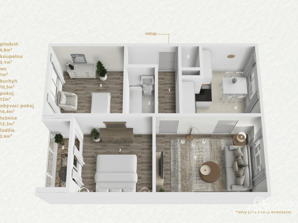 Prodej bytu 3+1 63 m2, Sokolov – náhled fotky 23