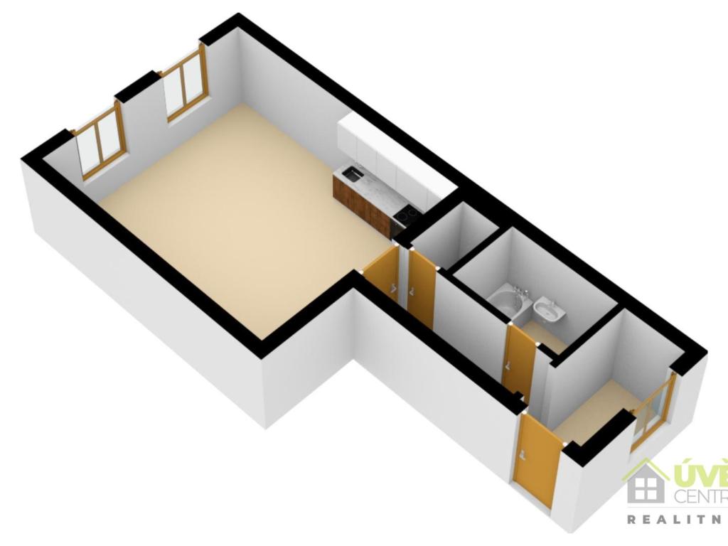 Pronájem bytu 1+kk 44 m²