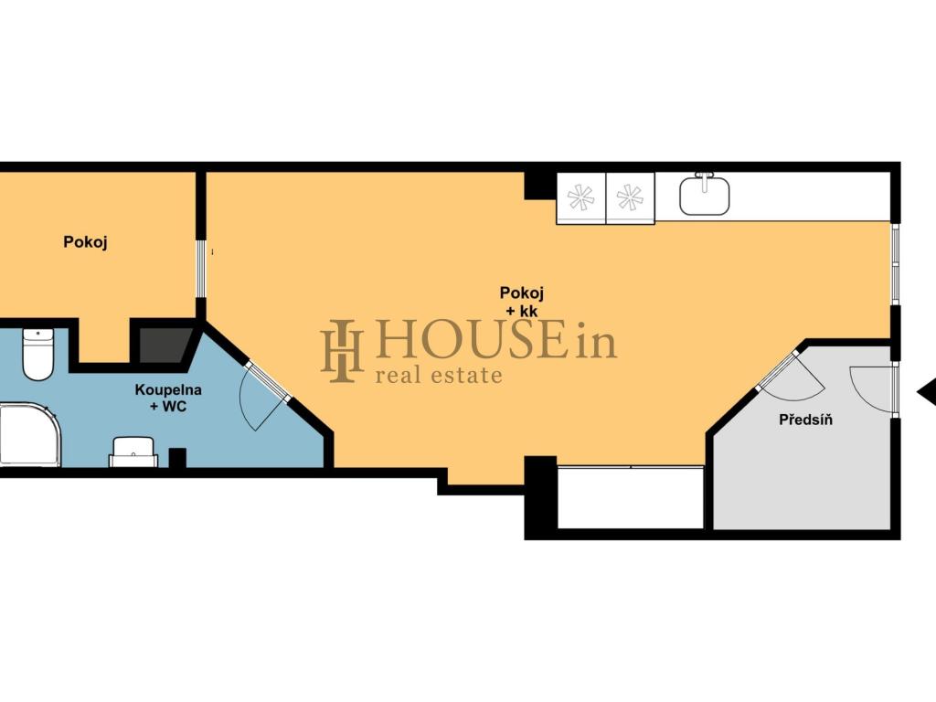 Pronájem bytu 2+kk 40 m2