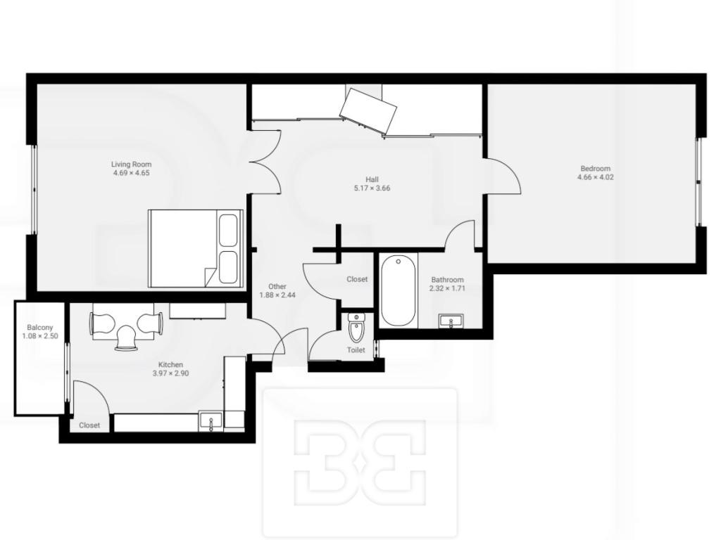 Pronájem bytu 2+1 80 m2
