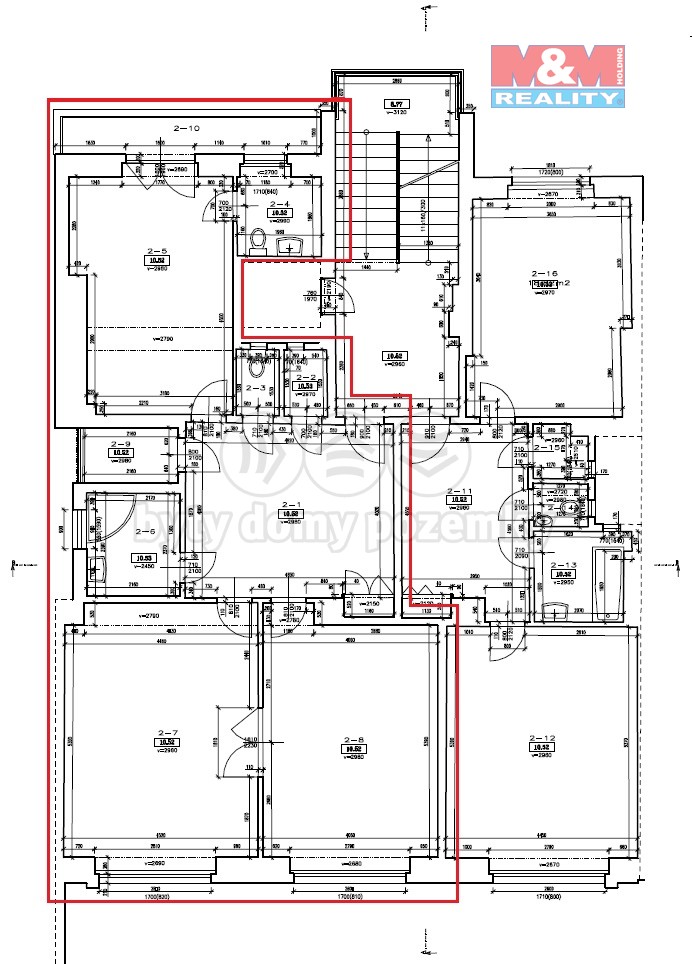 Pronajem bytu 3+kk 104 m2