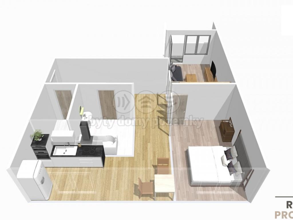 Pronájem bytu 2+1 53 m2