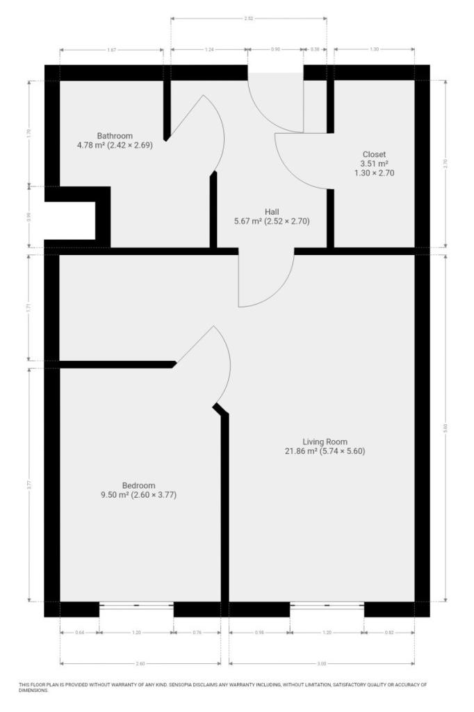 Pronájem bytu 2+kk 46 m2