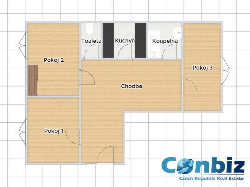 Pronajem bytu 3+kk 69 m2