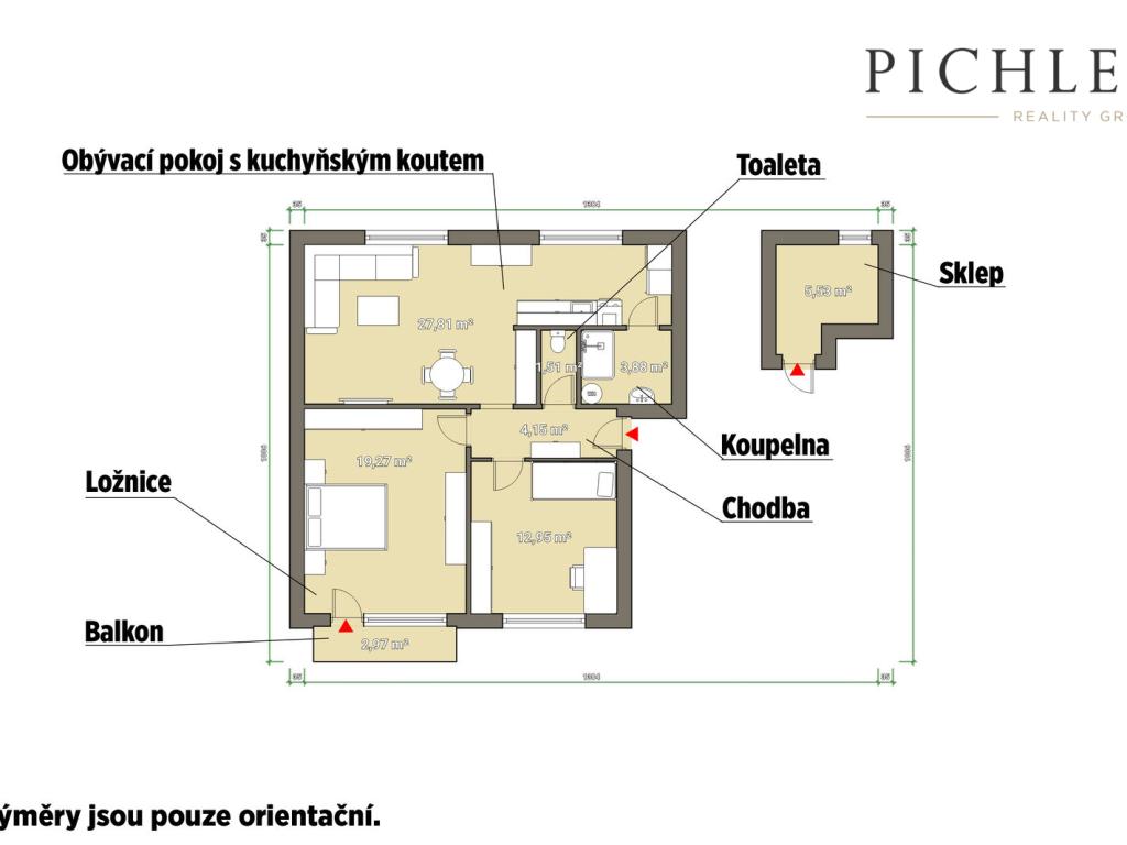 Prodej bytu 3+kk 83 m2