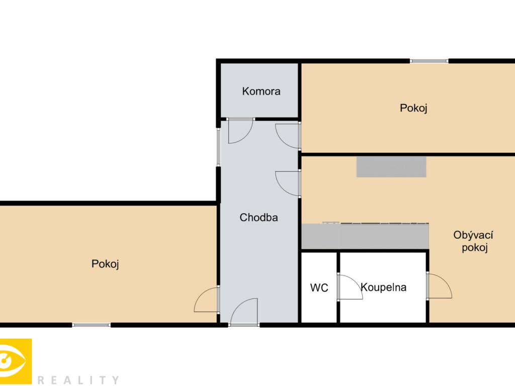 Pronájem bytu 3+kk 76 m2