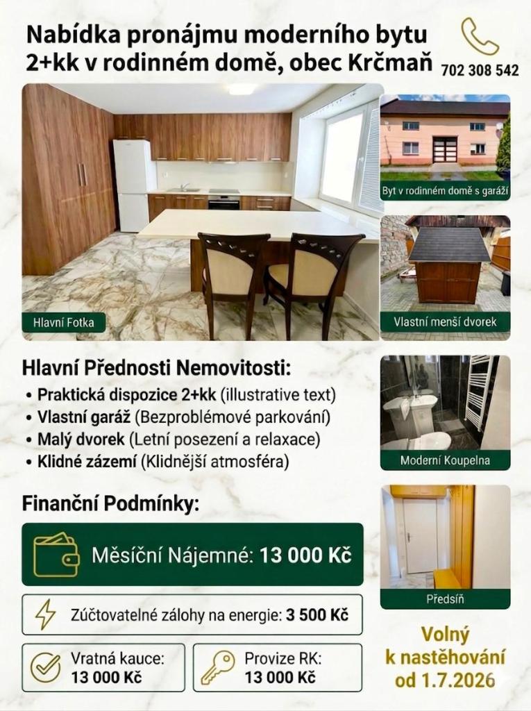 Pronájem bytu 2+kk 37 m2