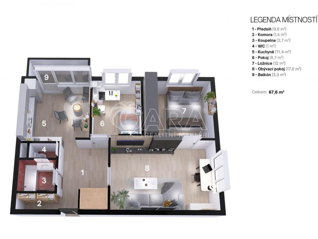 Prodej bytu 3+1 64 m2, Ostrava – náhled fotky 32