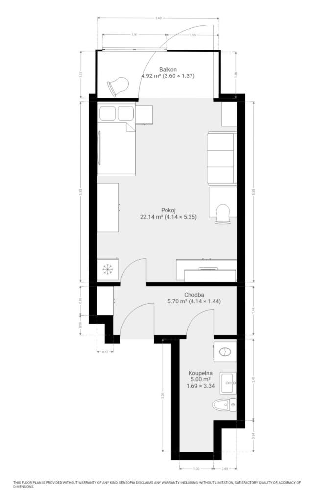 Prodej bytu 1+kk 34 m2, Brno – náhled fotky 9