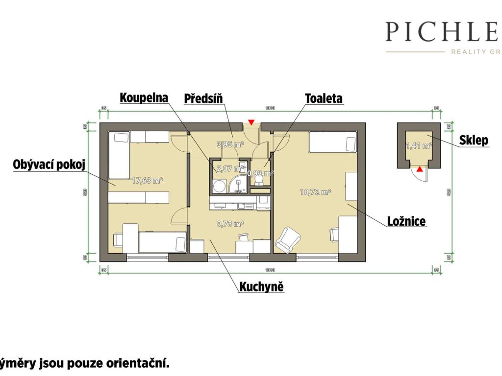 Prodej bytu 2+1 55 m2, Písek – náhled fotky 15