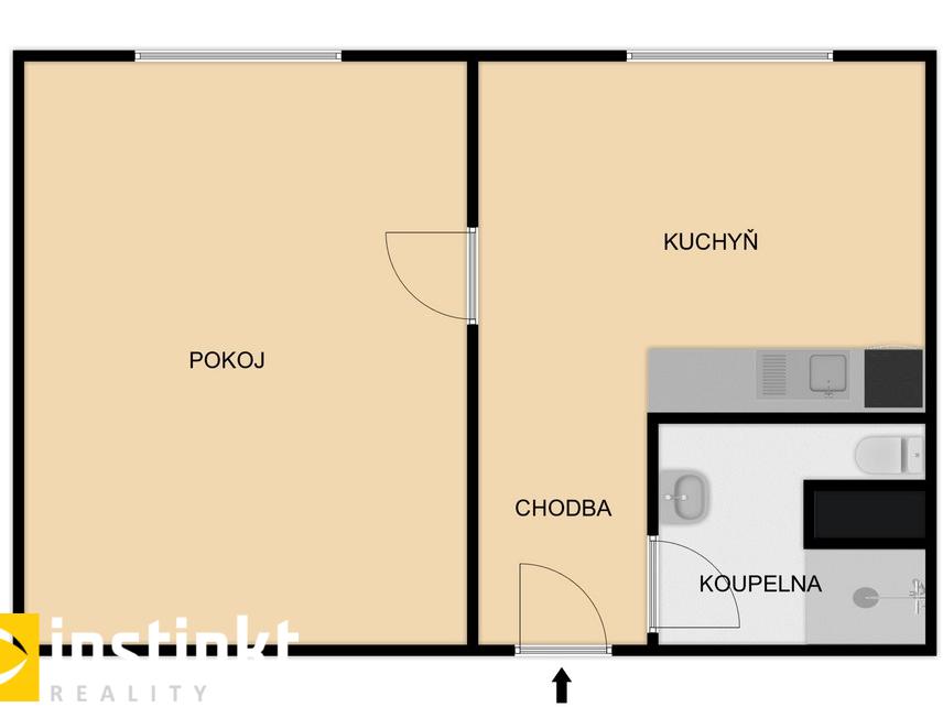 Pronájem bytu 1+1 36 m2