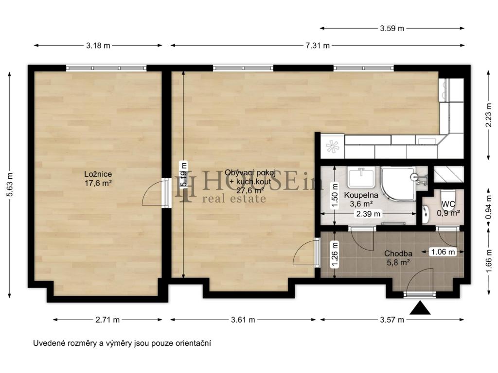 Prodej bytu 2+1 53 m2