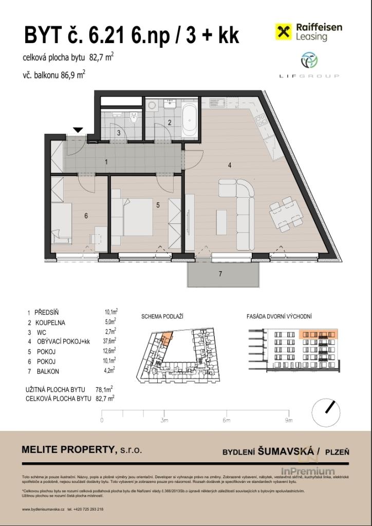 Prodej bytu 3+kk 82 m2