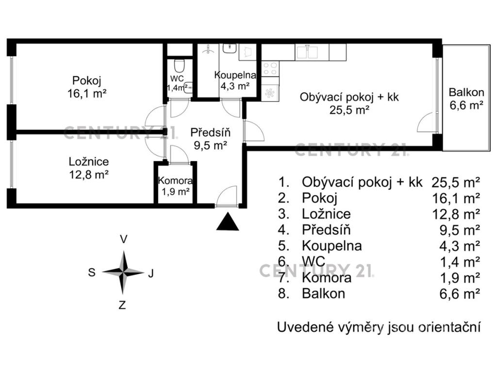 Pronájem bytu 3+kk 75 m2