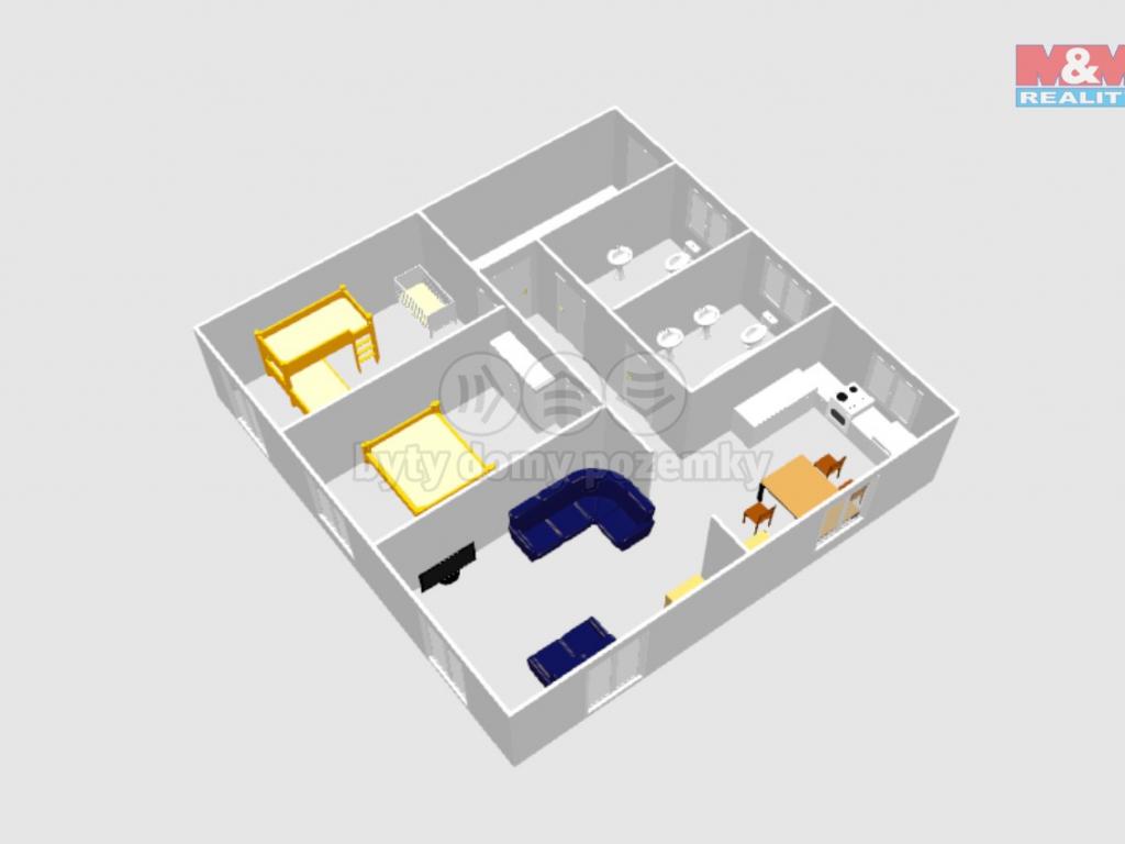 Pronajem bytu 3+1 81 m2