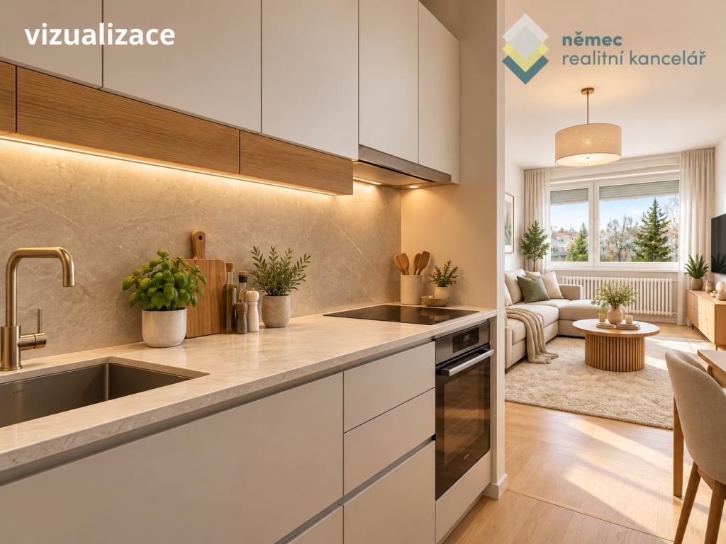 Prodej bytu 2+kk 44 m2, Praha – náhled fotky 4