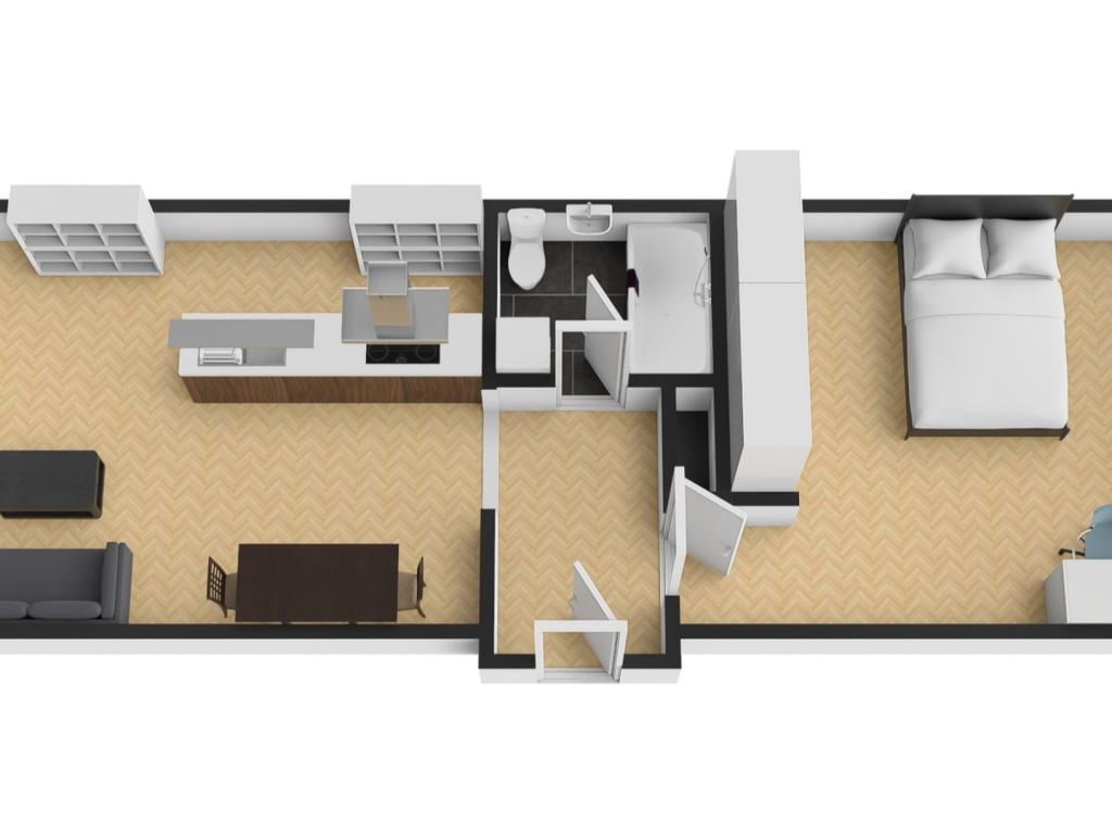 Pronájem bytu 2+kk 52 m2