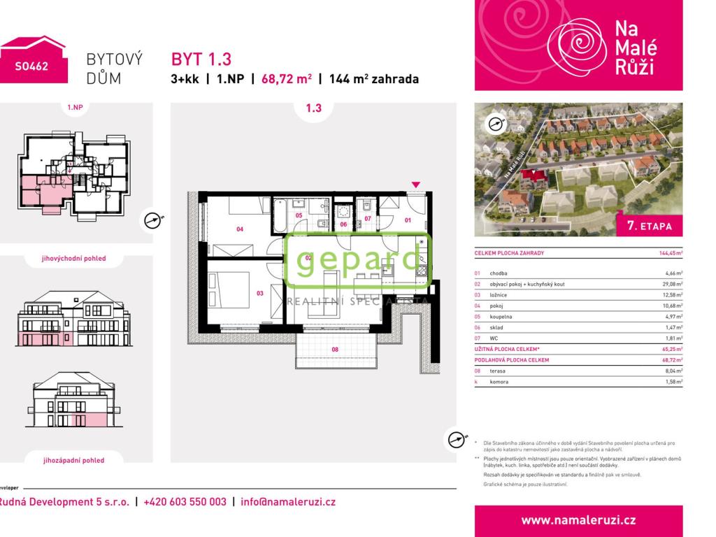Prodej bytu 3+kk 65 m2