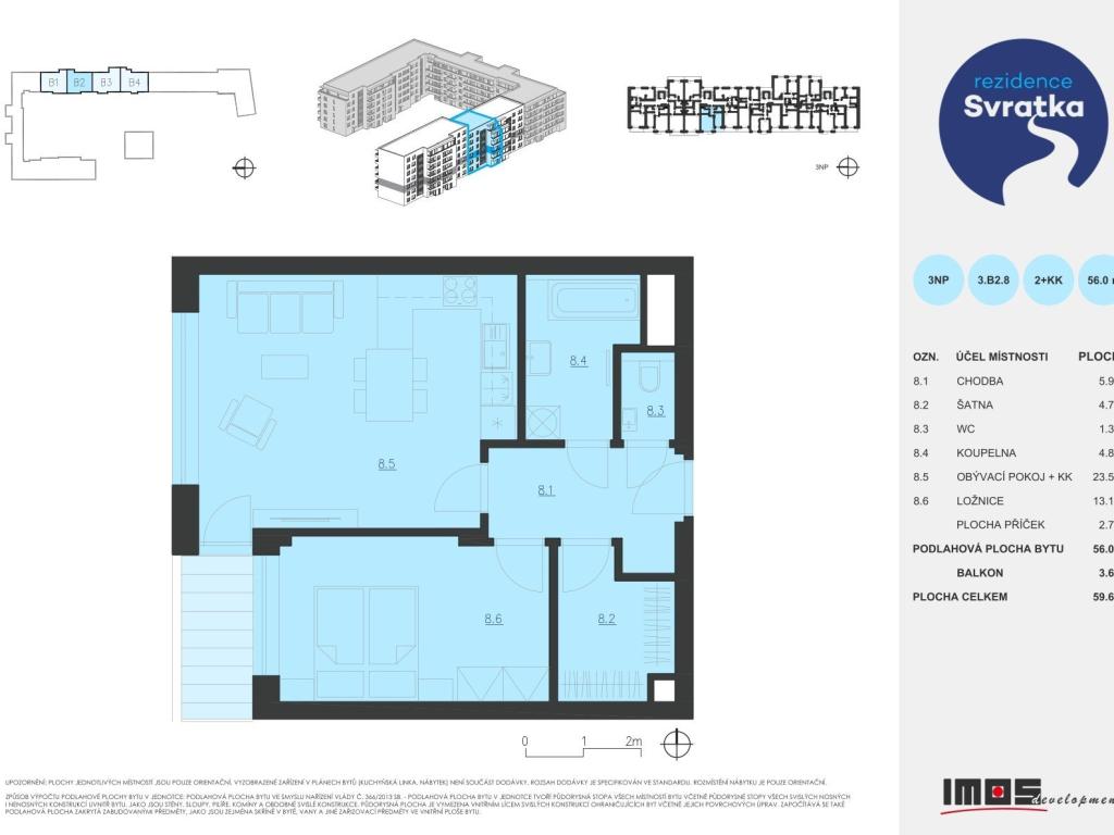 Pronájem bytu 2+kk 56 m2, Brno – náhled fotky 10