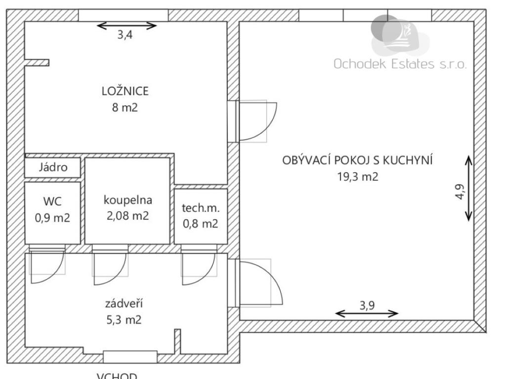 Pronájem bytu 2+kk 36 m2, Třinec – náhled fotky 9