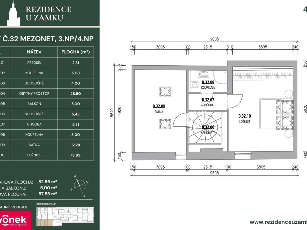 Prodej bytu atypický 85 m2